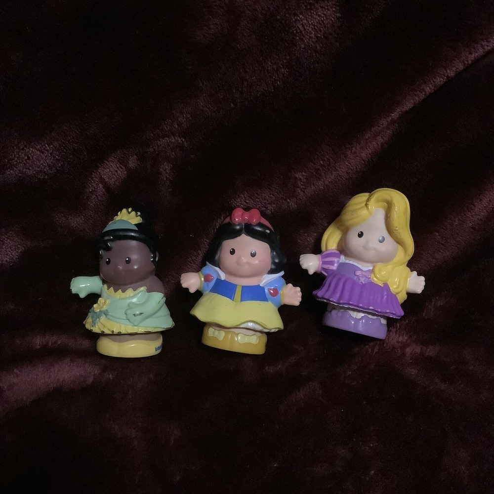 Fisher Price Little People Disney Princess Tiana Snow White Rapunzel Figure Lot